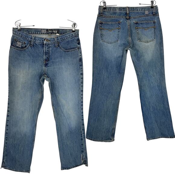 Cruel Girl Denim - Cruel Girl Low Rise Bootcut Jeans Mid Wash Distressed 13R Rodeo Grunge